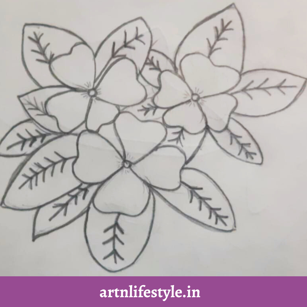 easy drawing ideas - vincas