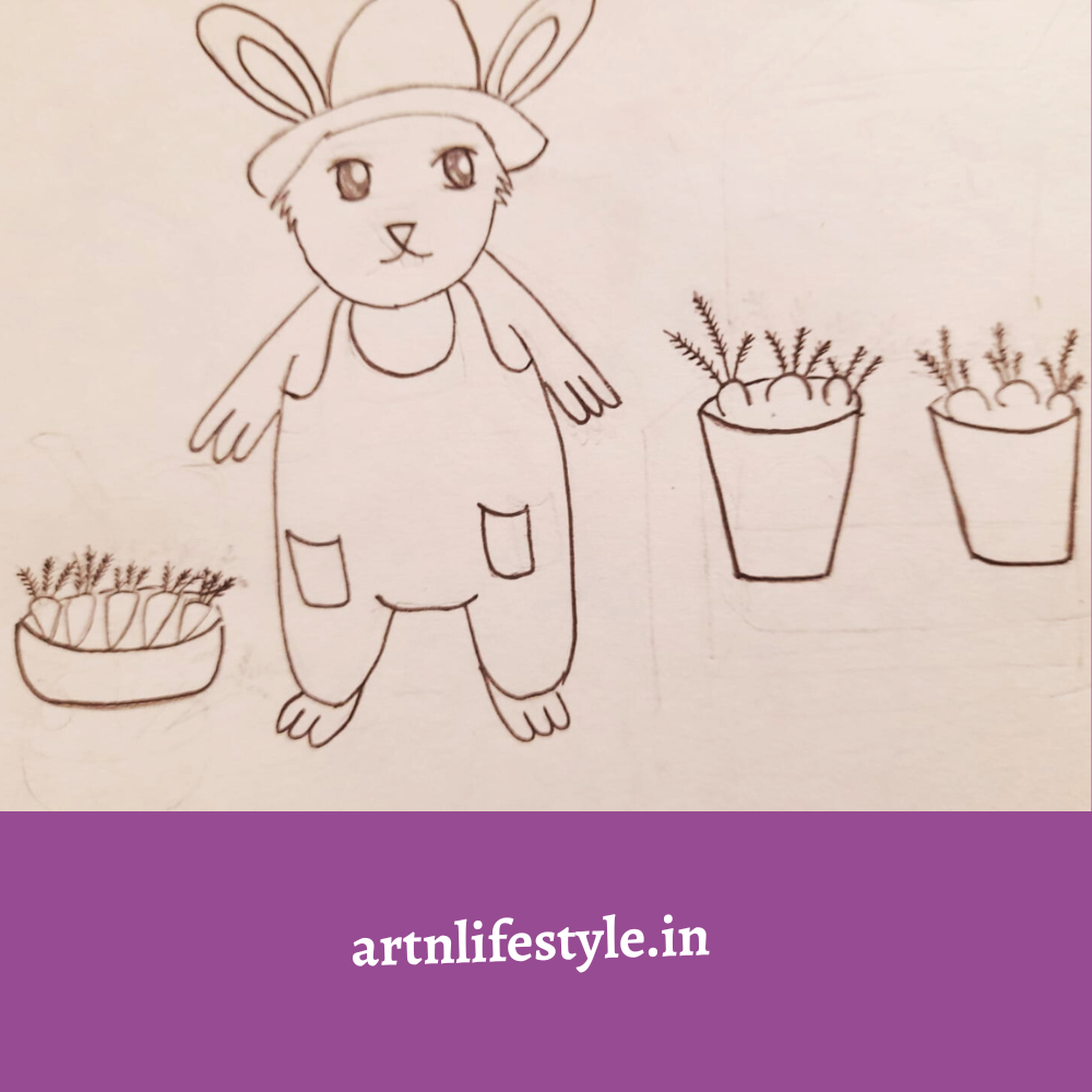 easy bunny drawing