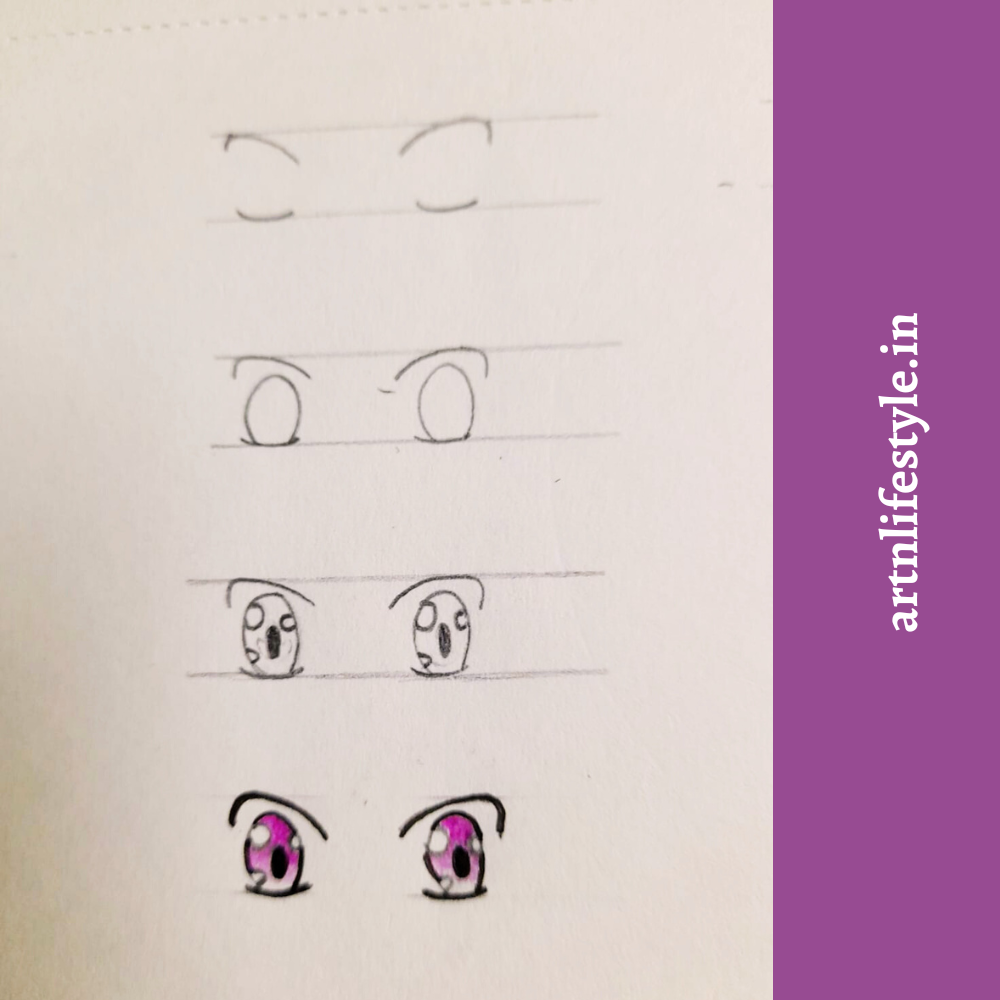 how to draw anime eyes