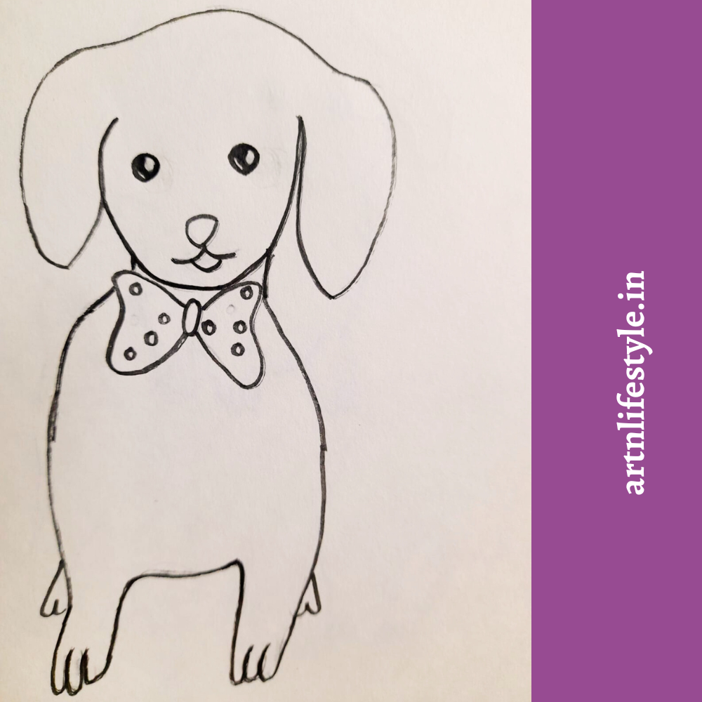 easy dog drawing