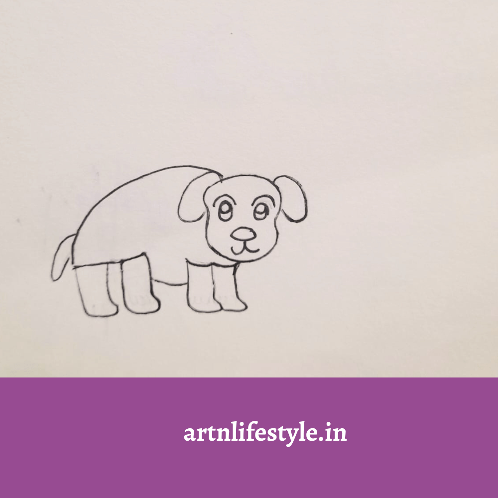 easy dog drawing