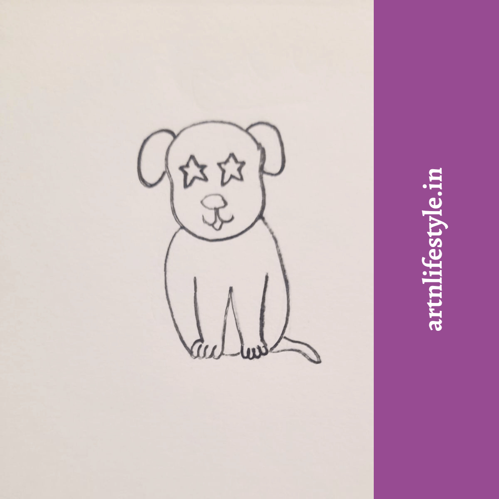 easy dog drawing