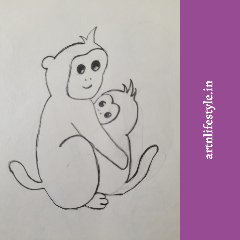 monkey drawing ideas