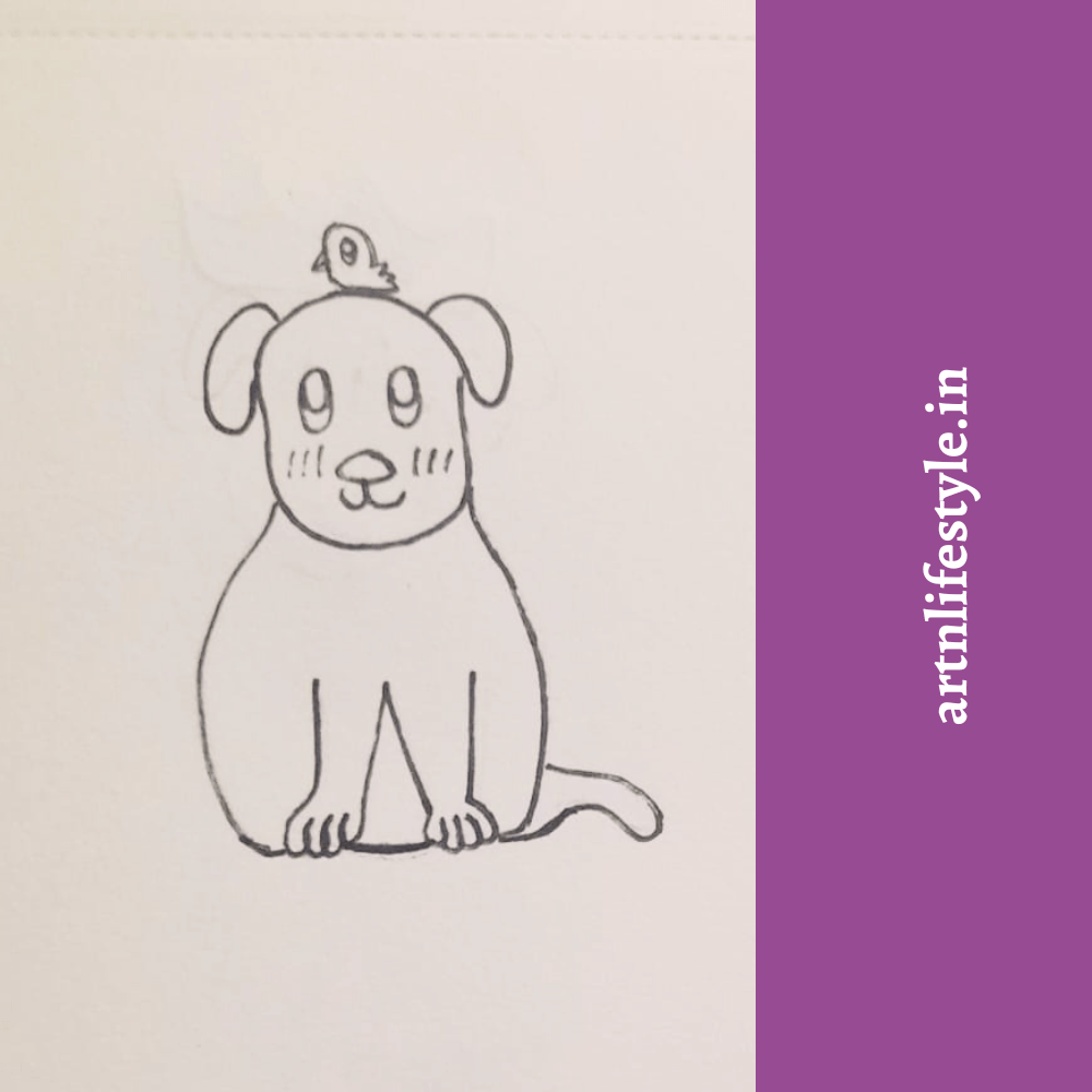 easy dog drawing