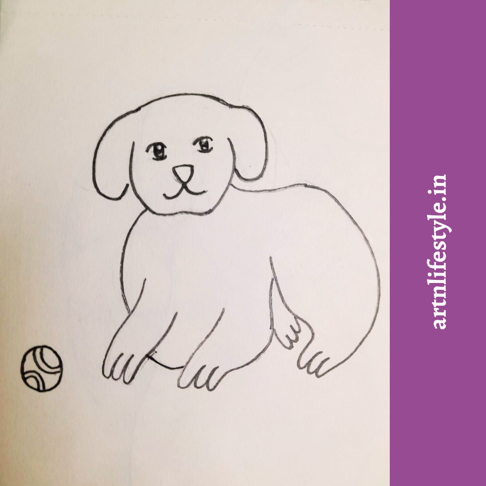 easy dog drawing