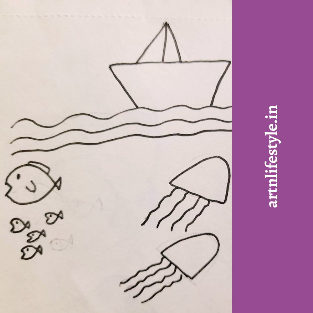 easy fish drawings