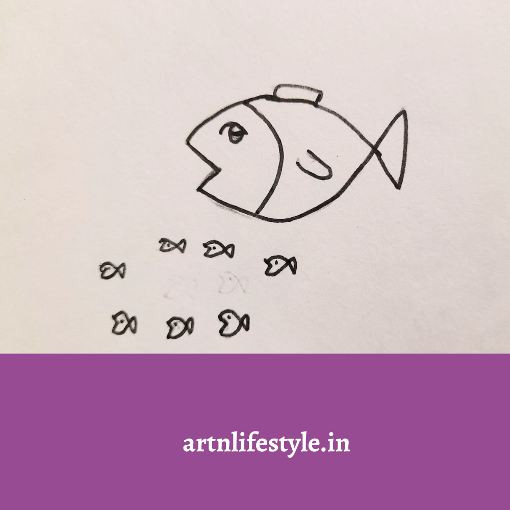easy fish drawings