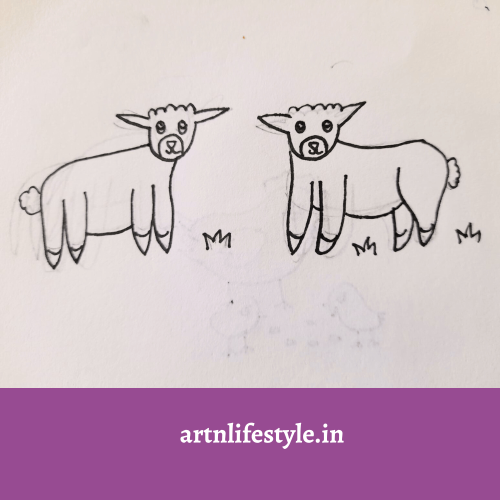 cute animal drawing for kids