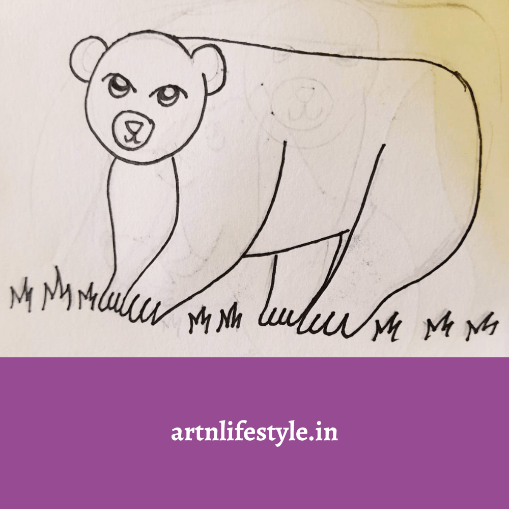 cute animal drawing for kids