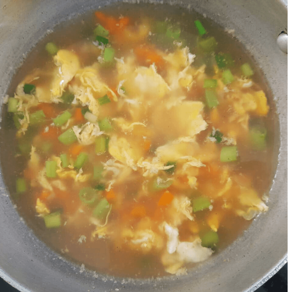 Vegetarian egg drop soup recipe