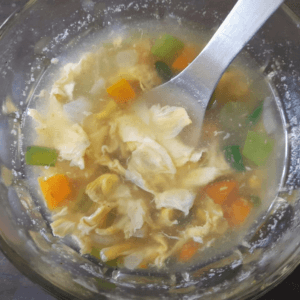 Vegetarian egg drop soup recipe