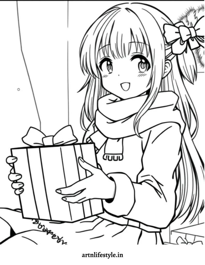 free christmas colouring pages 