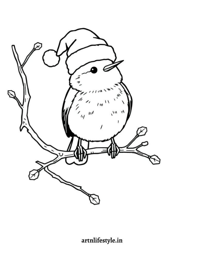 free christmas colouring pages 