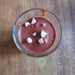 easy chocolate mousse with apples