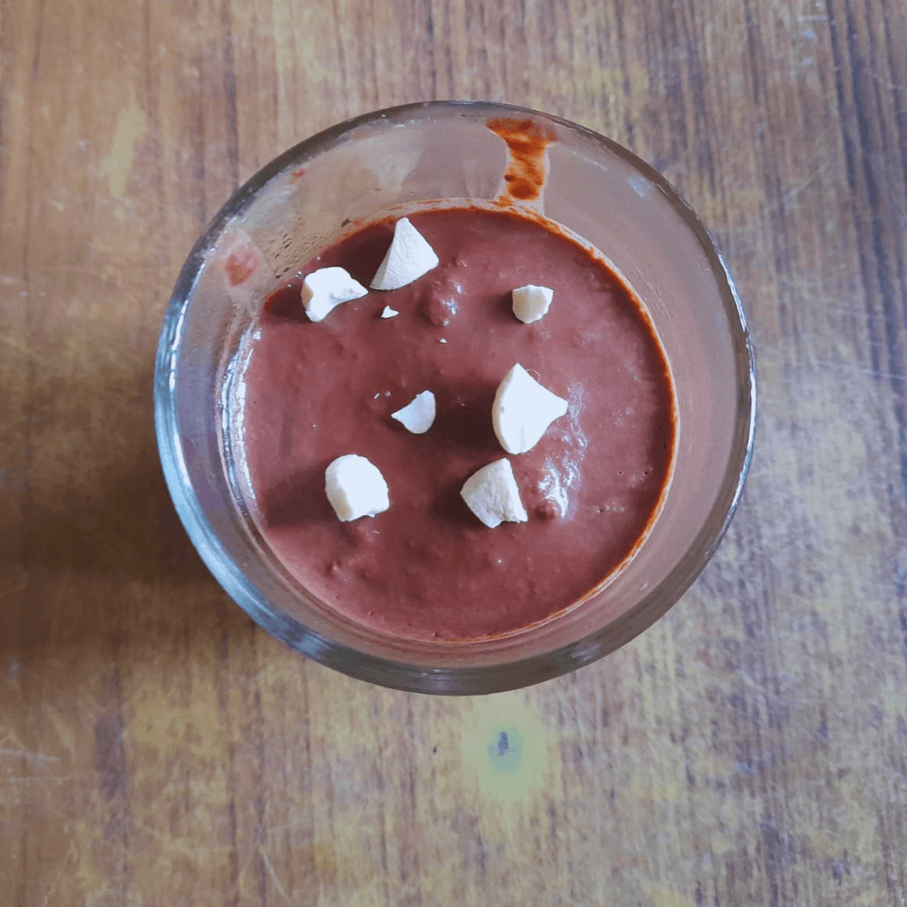 easy chocolate mousse with apples