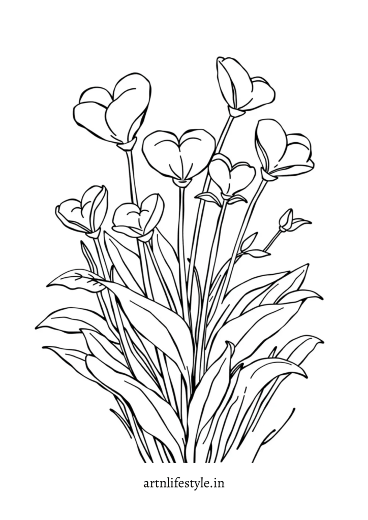 free valentines day colouring pages